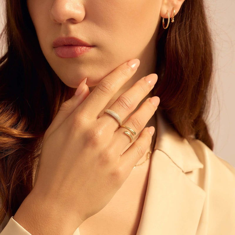 Beloro Jewels Bague Stella en or 9 carats avec zircone BO330032-52-zoom-