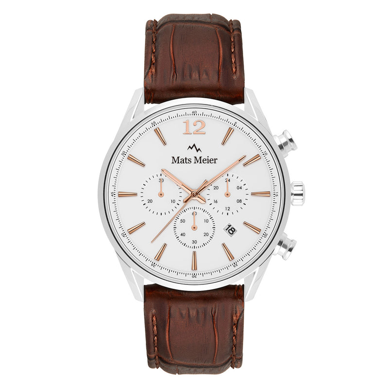 Mats Meier Grand Cornier Hommes Montre Marron MM00105-zoom-