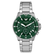 Emporio Armani World Explorer Solar Green Dial Watch AR11741