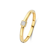Isabel Bernard Rivoli Jodi Bague Empilable en Or 14 Carats avec Pierre de Zirconium IB330111-50
