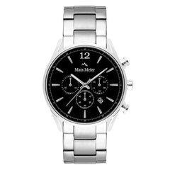 Mats Meier Grand Cornier Chrono Black/Silver Coloured Watch MM00110