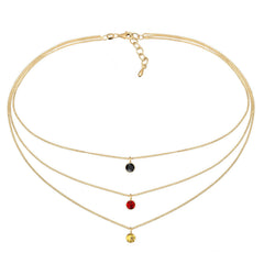 Elli 925 Sterling Silver Layered Choker 2004-BF-0007652-001