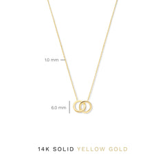 Isabel Bernard 14 Carat Golden Le Marais Zoé Necklace IB340131 (Length: 40.00-44.00 cm)