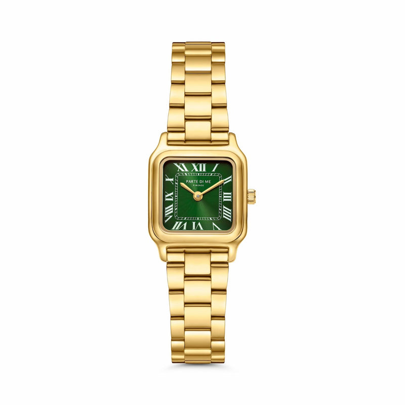 Parte di Me Orologio rectangular ladies watch gold and green PDM09034-zoom-