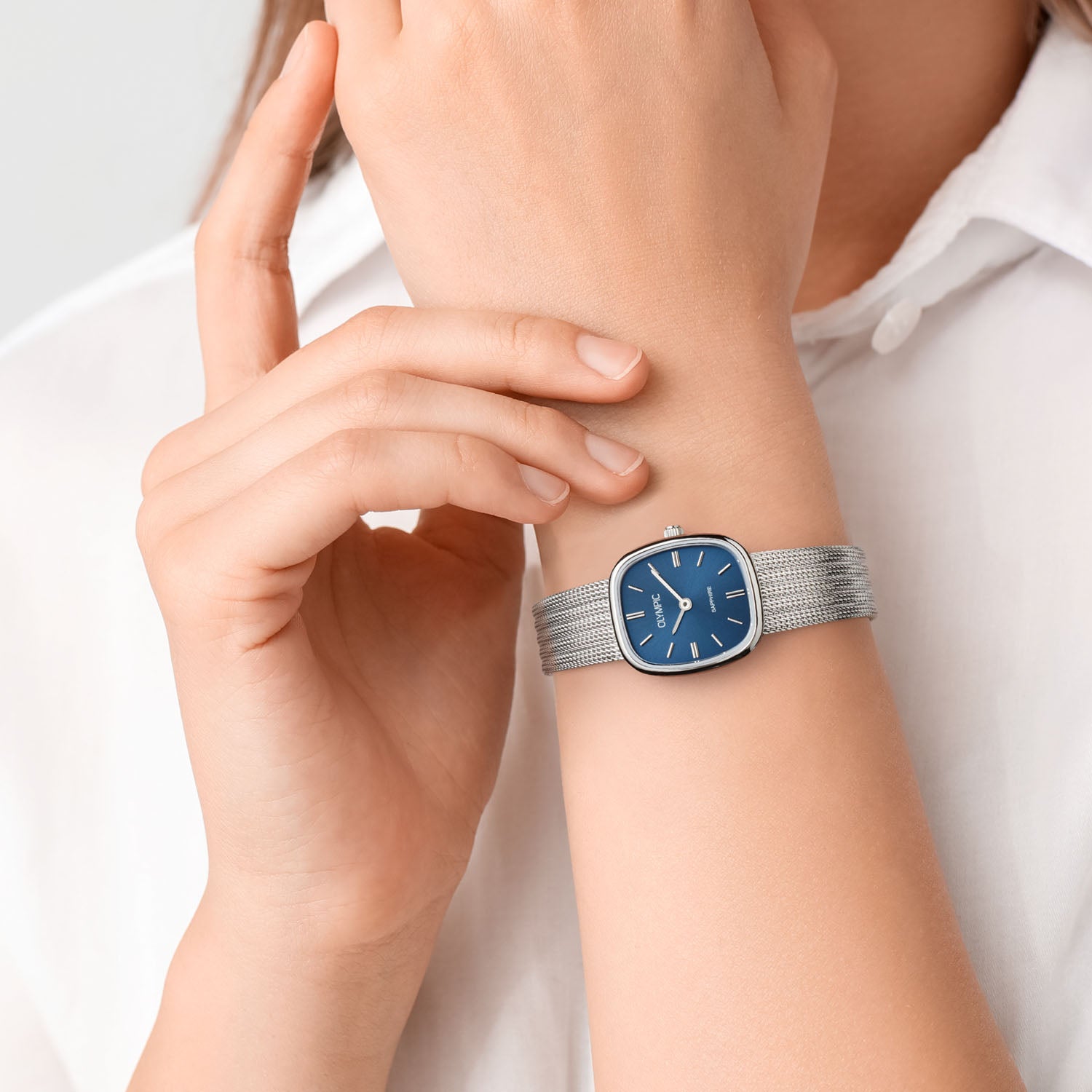 Olympic RetroChic Silver Women's Watch OL73DSS002