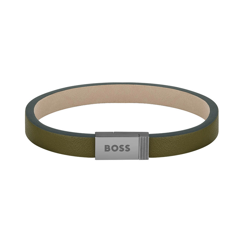 Hugo Boss BOSS Jace Leather Bracelet 2002-HBJ1580338M-zoom-