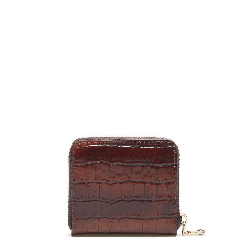 Isabel Bernard Honoré Femmes Portefeuille Zippé Marron IB23106-zoom-