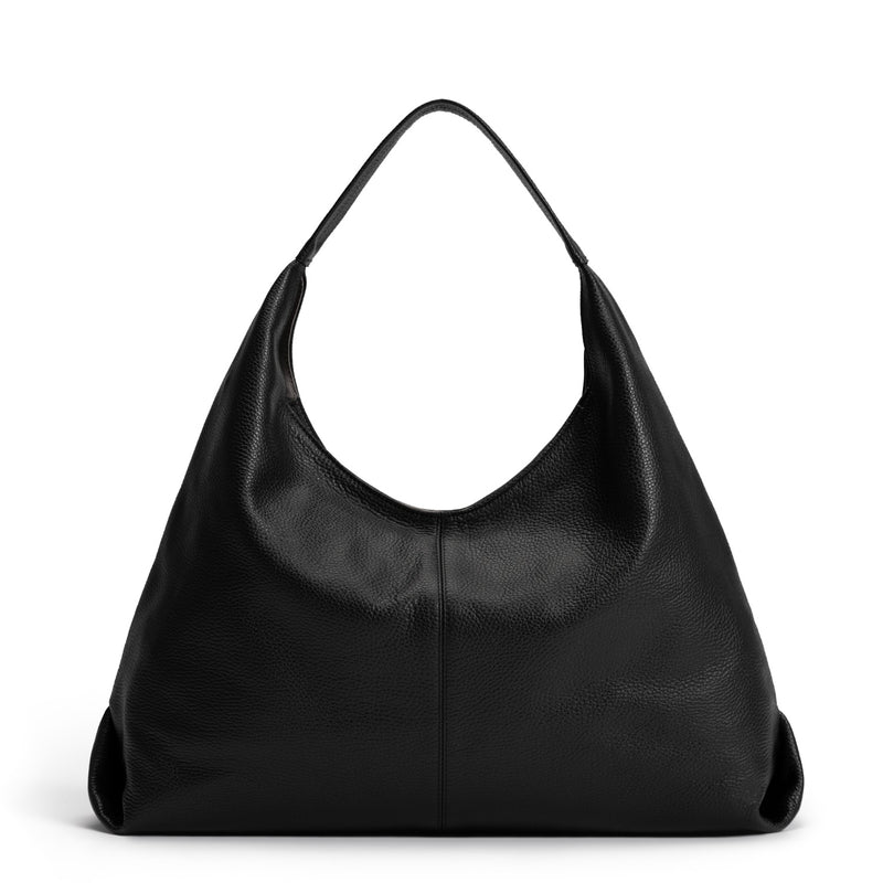 Isabel Bernard Honoré Grace sac bandoulière en cuir noir de veau IB25093-001-zoom-