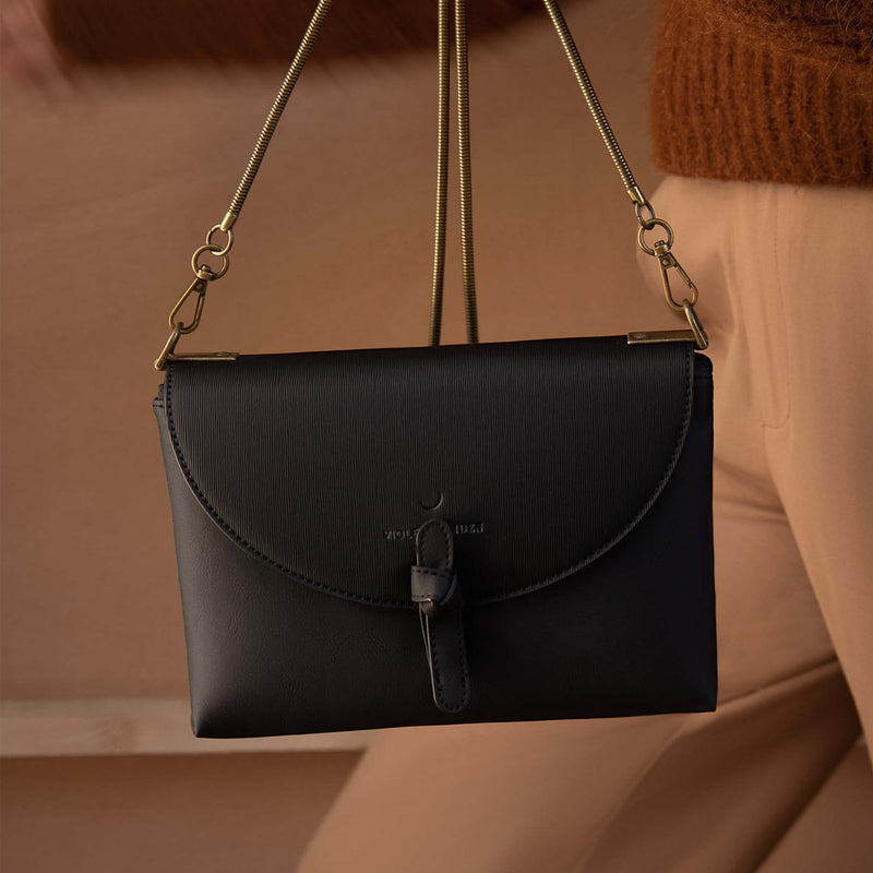 Violet Hamden Essential Bag Black Crossbody VH22007-zoom-