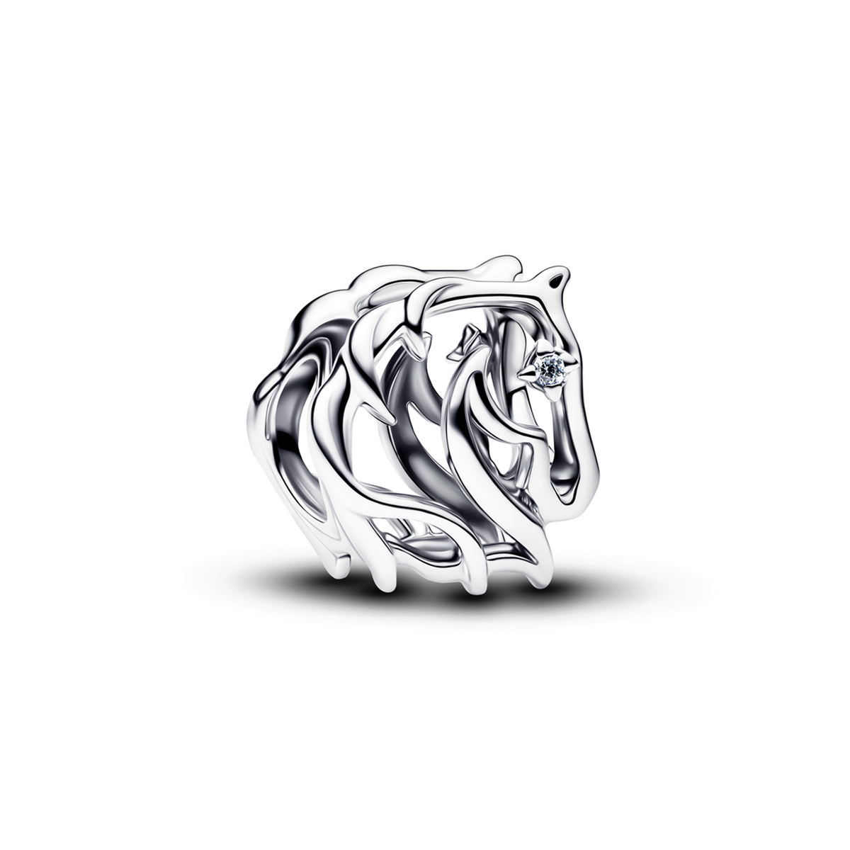 Pandora Moments 925 Sterling Silver Openwork Horse Charm 794430C01