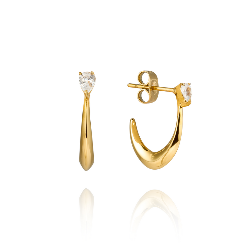 Mockberg Kenza Iris Gold Plated Earrings MB1689-zoom-