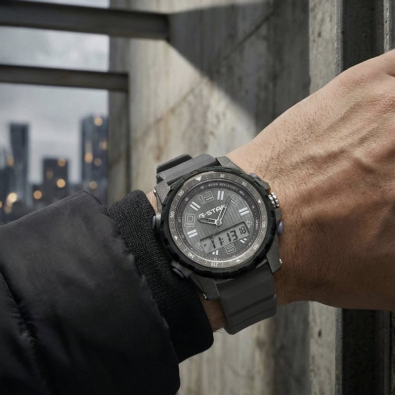 G-STAR Ops01 Montre Homme Ana-Digi Gris Noir GSW.502.01-zoom-