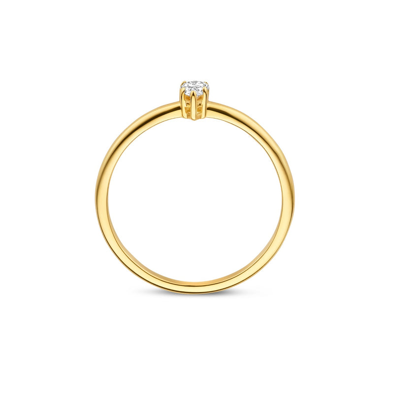 Isabel Bernard De la Paix Bague De la Paix Eloise en or 14 carats avec diamant 0,15 carat IBD330044-52-zoom-