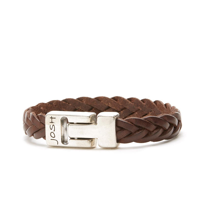 Josh Brown Armband 24456-BRA-BROWN-M (Lengte: 20.50 cm)-zoom-