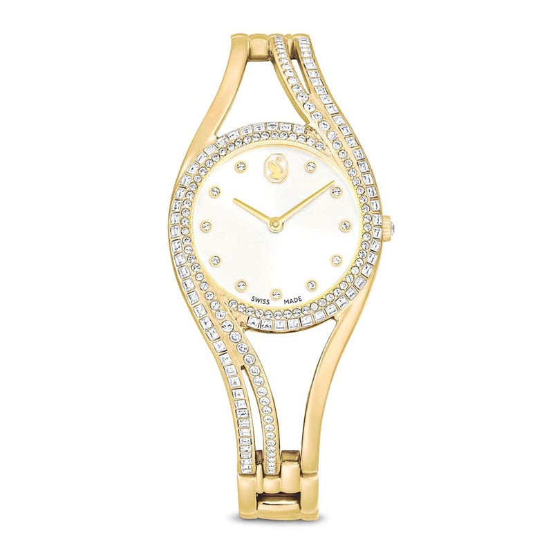 Swarovski Montre Hyperbola couleur or avec cadran blanc 5754534-zoom-