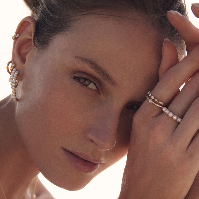 Sif Jakobs Padua 925 Sterling Silver Gold Coloured Medi Earrings SJ-E22214-PCZ-YG-zoom-