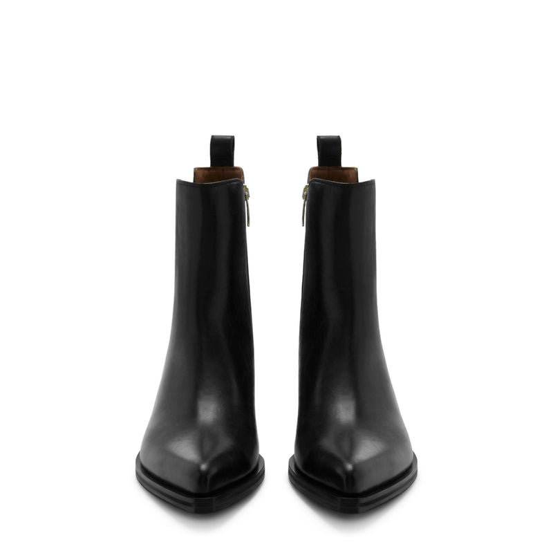 Isabel Bernard Bottes Amandine en cuir de veau noir IB53010-001-38-zoom-