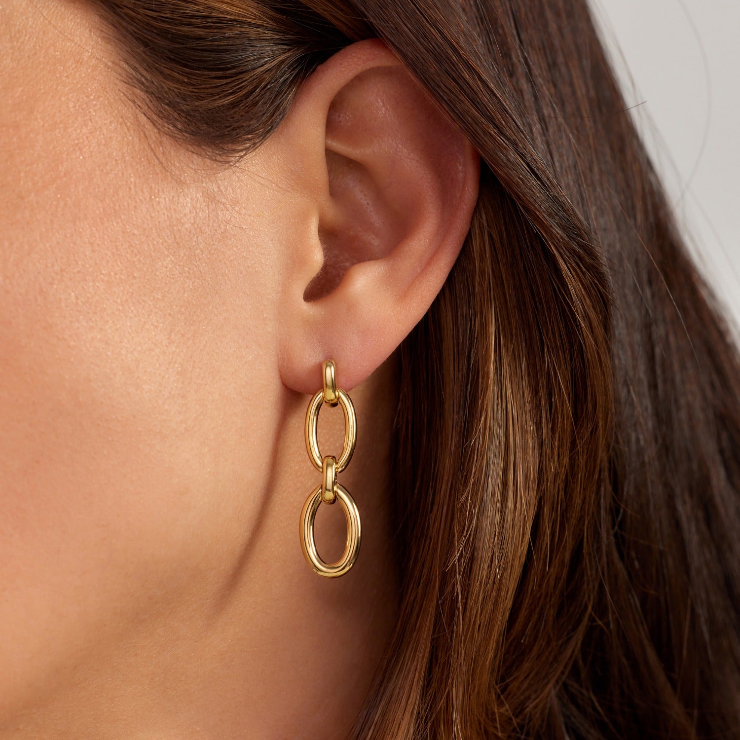 Parte Di Me Bibbiena Poppi Clara 925 Sterling Silver Gold Plated Drop Earrings PDM36188