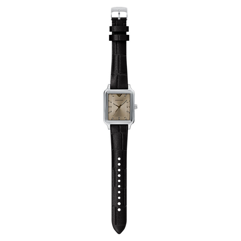 Emporio Armani Rectangular Silver Dial Watch AR11756-zoom-
