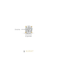 Beloro Jewels Monte Napoleone Stella 9 carat gold Ear Studs BO360013