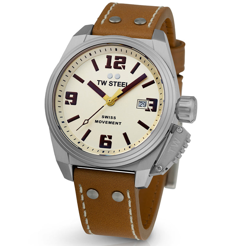 TW Steel Swiss Canteen Cream Men's Watch 2002-TW1100-zoom-