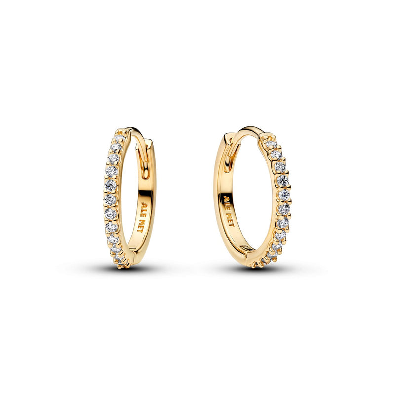 Pandora Timeless Créoles Mini Scintillantes Plaquées Or 264649C01-zoom-