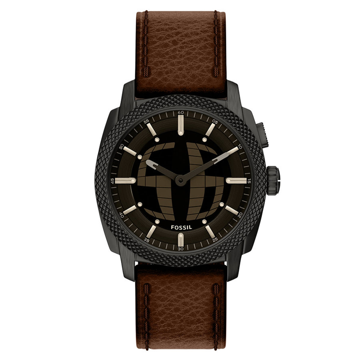 Fossil Machine Round Black Dial Watch FS6165