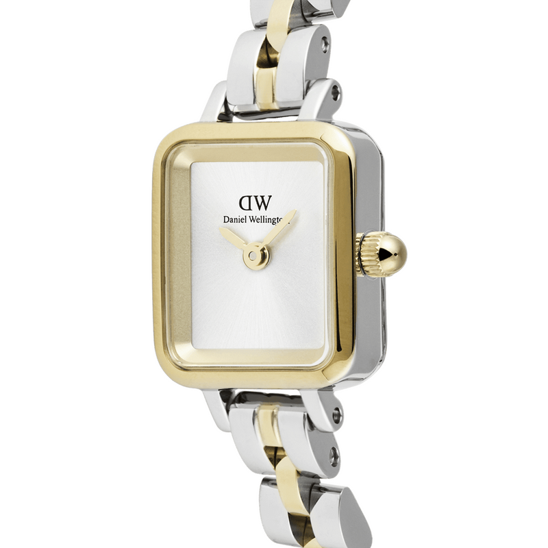 Daniel Wellington Quadro Mini Arch 3-Link Bicolore Montre Femme DW00100925-zoom-