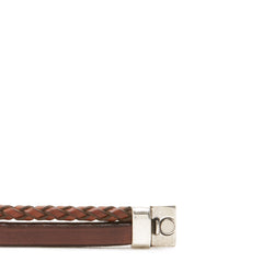 Josh Cognac Armband 09110-BRA-COGNAC-M (Lengte: 20.50 cm)