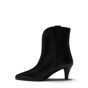 Isabel Bernard Bottes Louane en cuir de veau noir IB53009-001-37