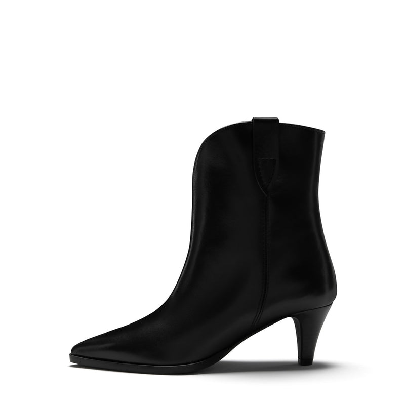 Isabel Bernard Bottes Louane en cuir de veau noir IB53009-001-37-zoom-