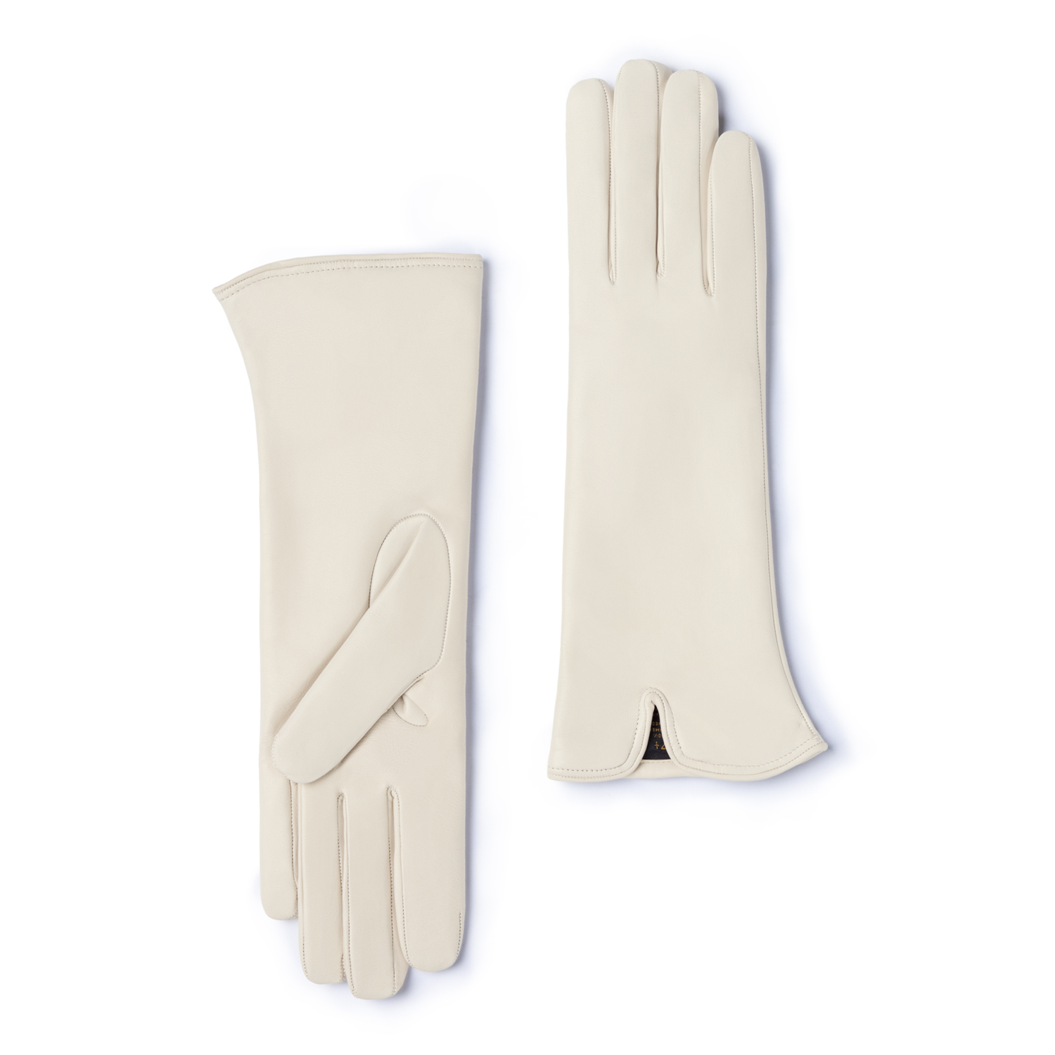 Isabel Bernard Honoré Sylvie cream goatskin leather gloves IB67004-372-7
