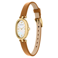 Emporio Armani Oval White Dial Watch AR11780