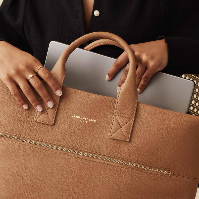Isabel Bernard Honoré Sac à Main Marron IB25062-zoom-