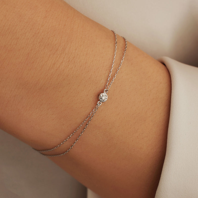 Isabel Bernard De la Paix Bracelet Or blanc 14 carats IBD320010-zoom-