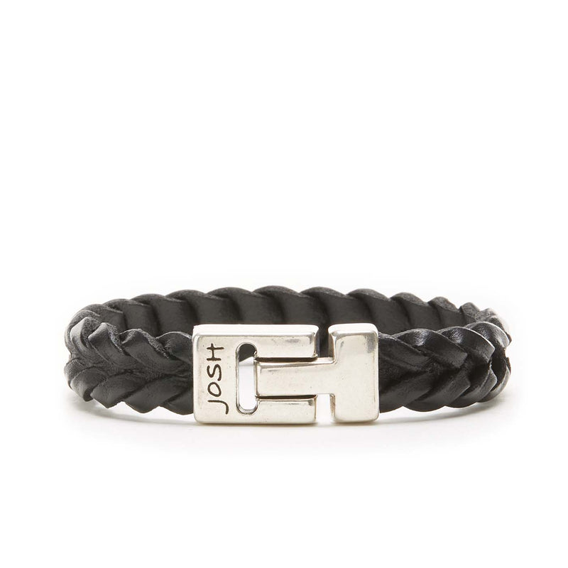 Josh Bracelet Argent 24728-BRA-S/BLACK-M-zoom-