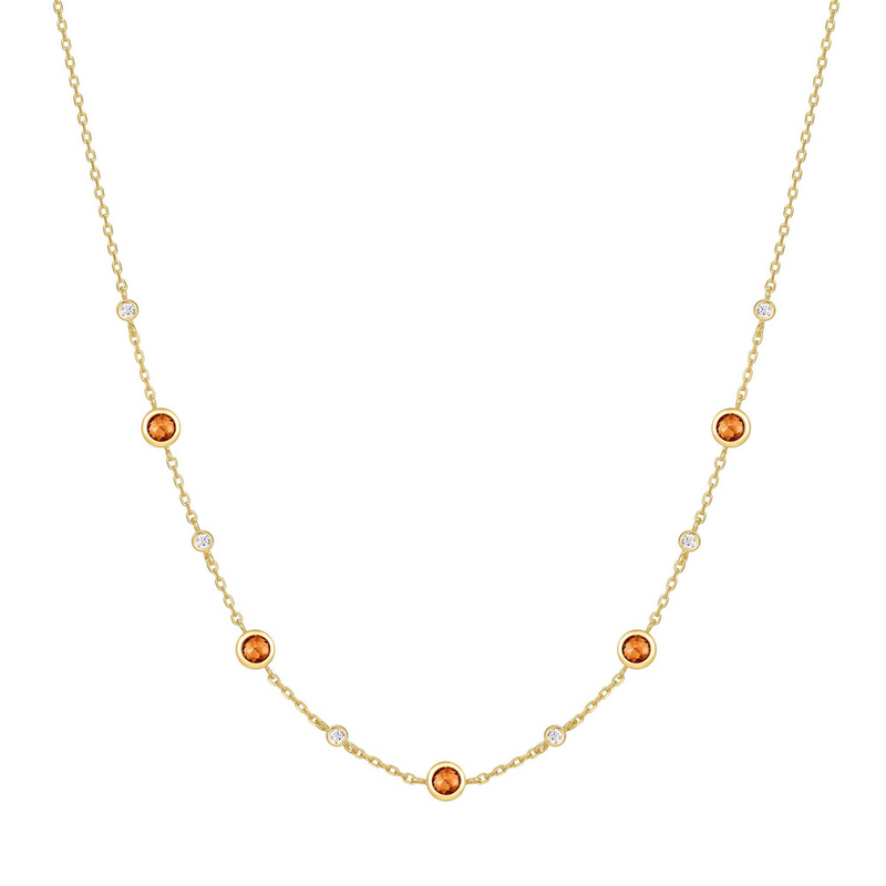 Ania Haie Melodic Poet Gold Nano Gem Station Necklace S AH-N066-01G-zoom-