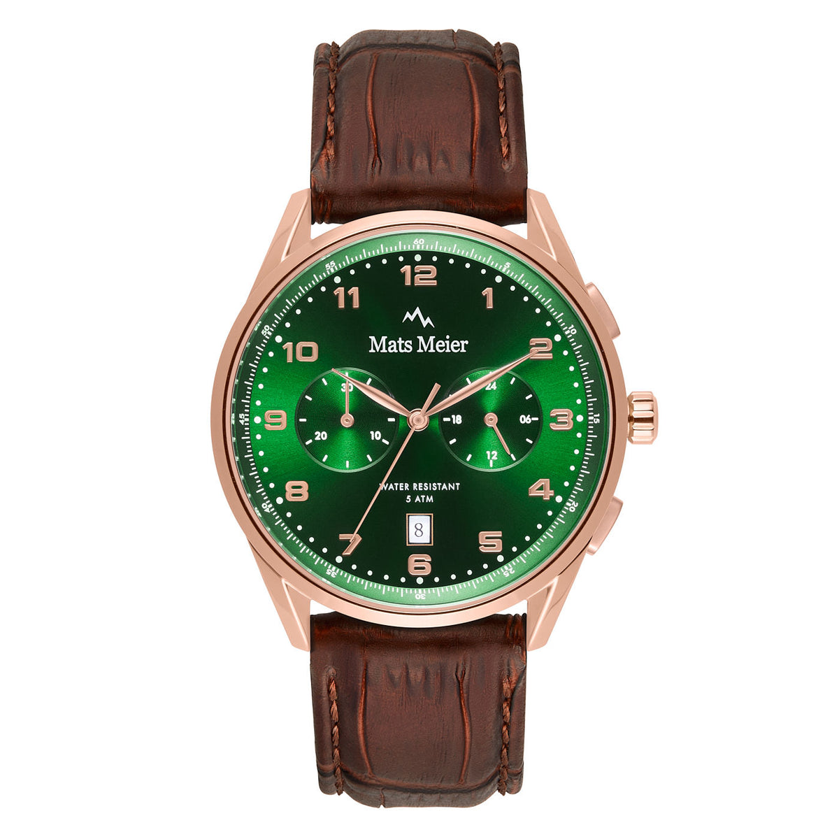 Mats Meier Mont Vélan Chrono Green/Brown Watch MM10002