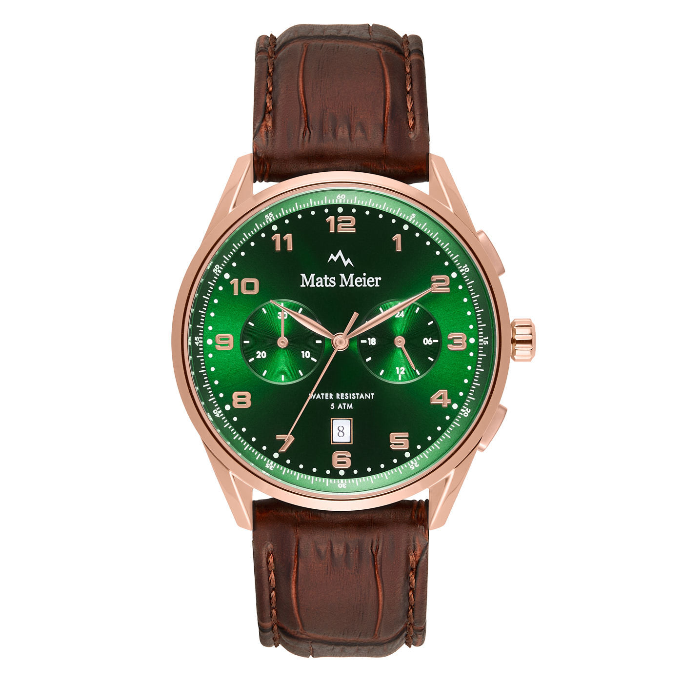 Mats Meier Mont Vélan Chrono Green/Brown Watch MM10002