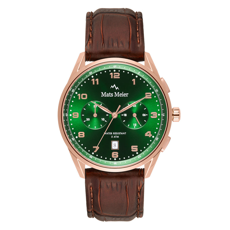 Mats Meier Mont Vélan Hommes Montre Marron MM10002-zoom-