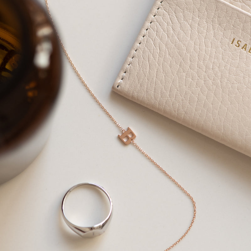 Isabel Bernard La Concorde Rachel Bracelet initiale en Or rose 14 carats IB320042-Z-zoom-