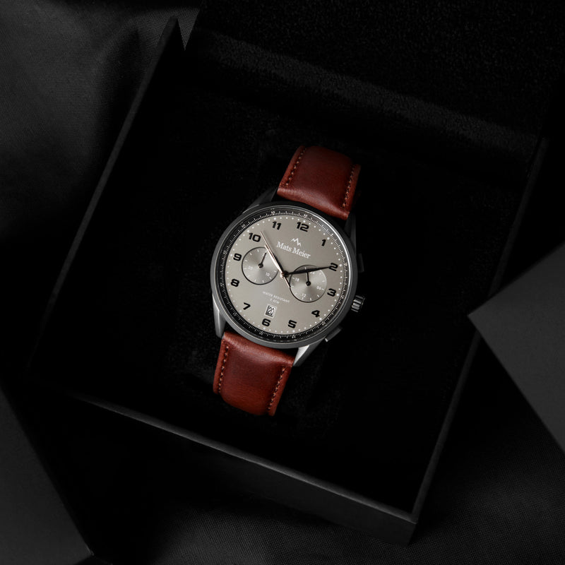 Mats Meier Mont Vélan Hommes Montre Marron MM10005-zoom-