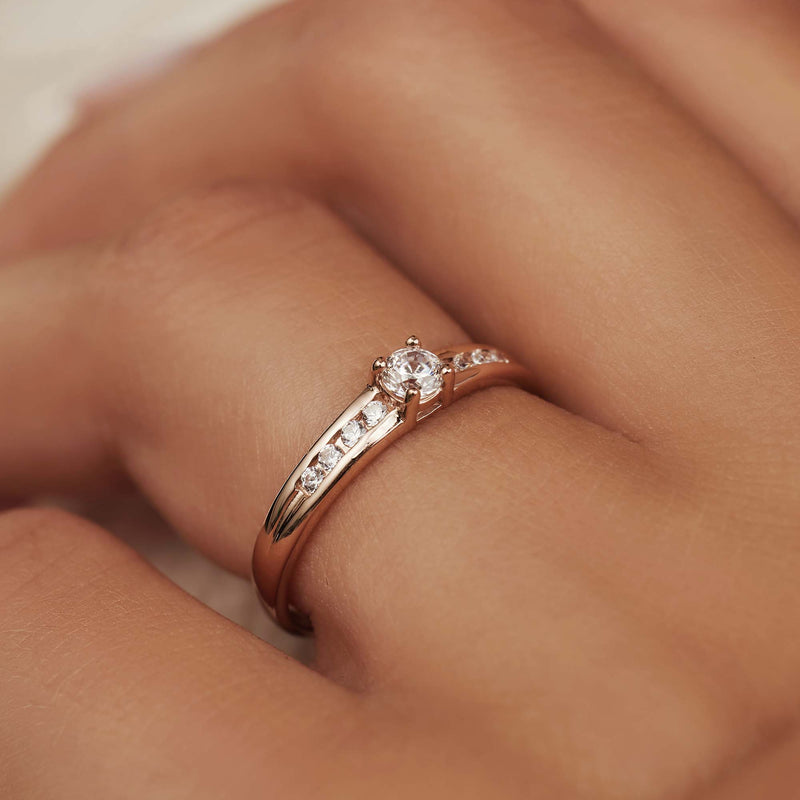 Isabel Bernard La Concorde Bague Or rose 14 carats/Or blanc 14 carats IB330075-50-zoom-