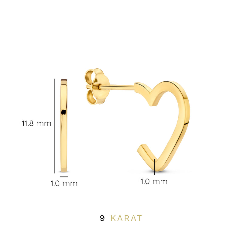 Beloro Jewels Della Spiga Boucles d'oreilles Or 9 carats BO360063-zoom-