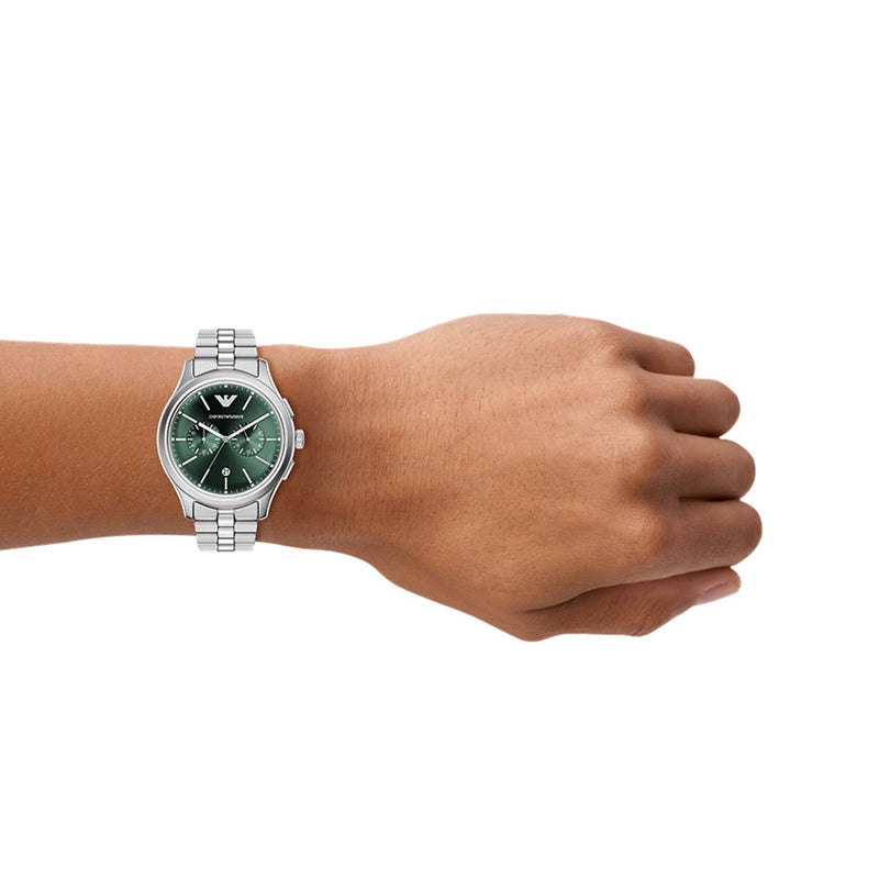 Emporio Armani Round Green Dial Watch AR11746-zoom-