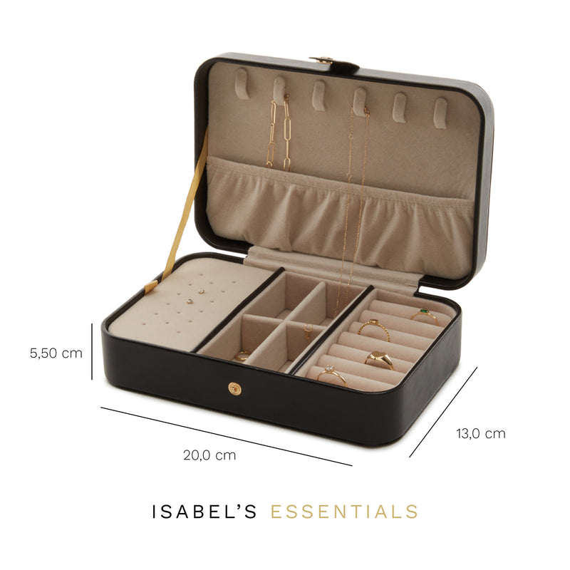Isabel Bernard Cadeau d'Isabel Femmes Boîte à Bijoux Noir IBJB202003-zoom-