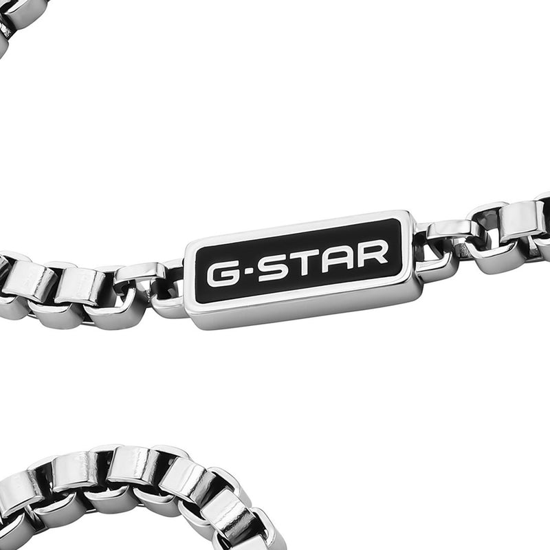 G-Star Floatcore Collier argenté Box Chain GSJ.100.04-zoom-