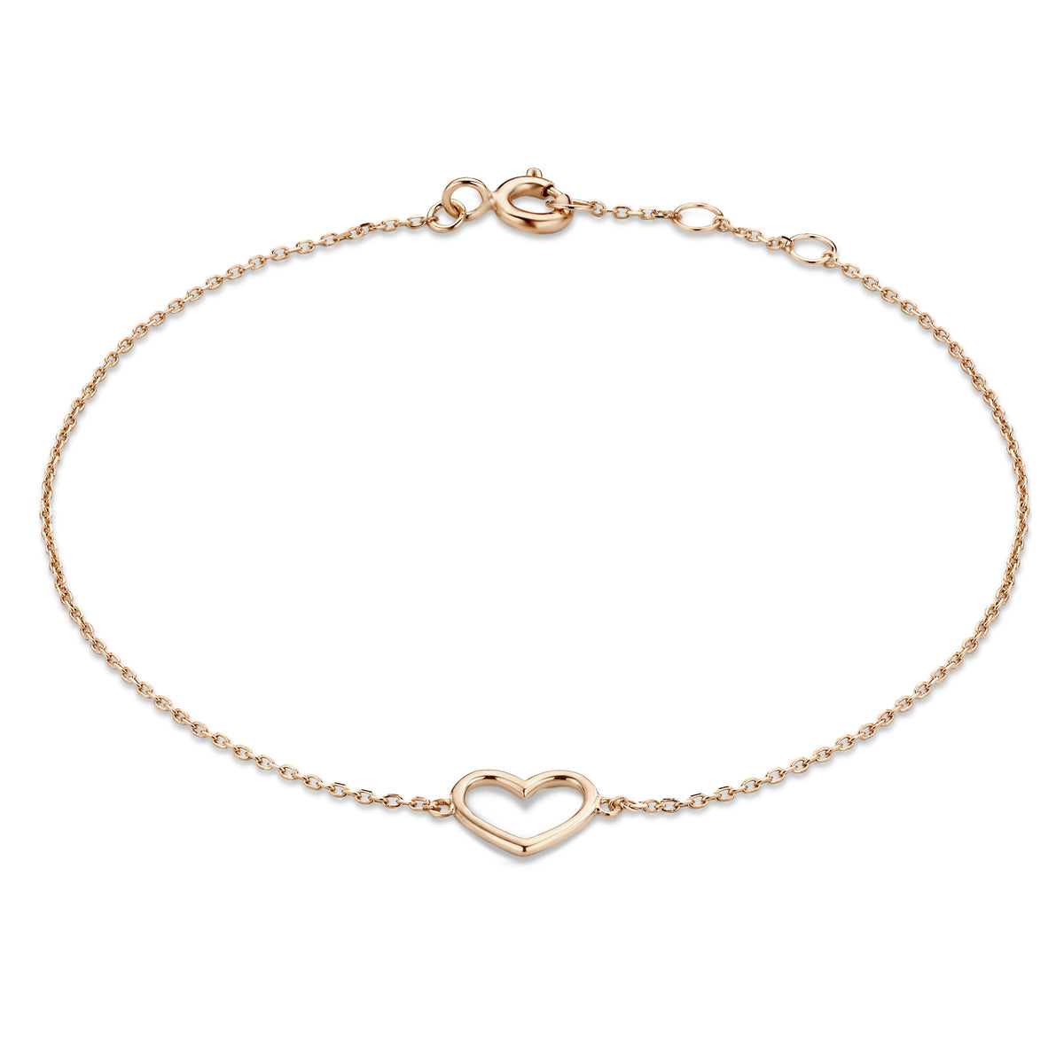 Isabel Bernard La Concorde Amore 14 Carat Rosegold BraceletwithHeart IB320043