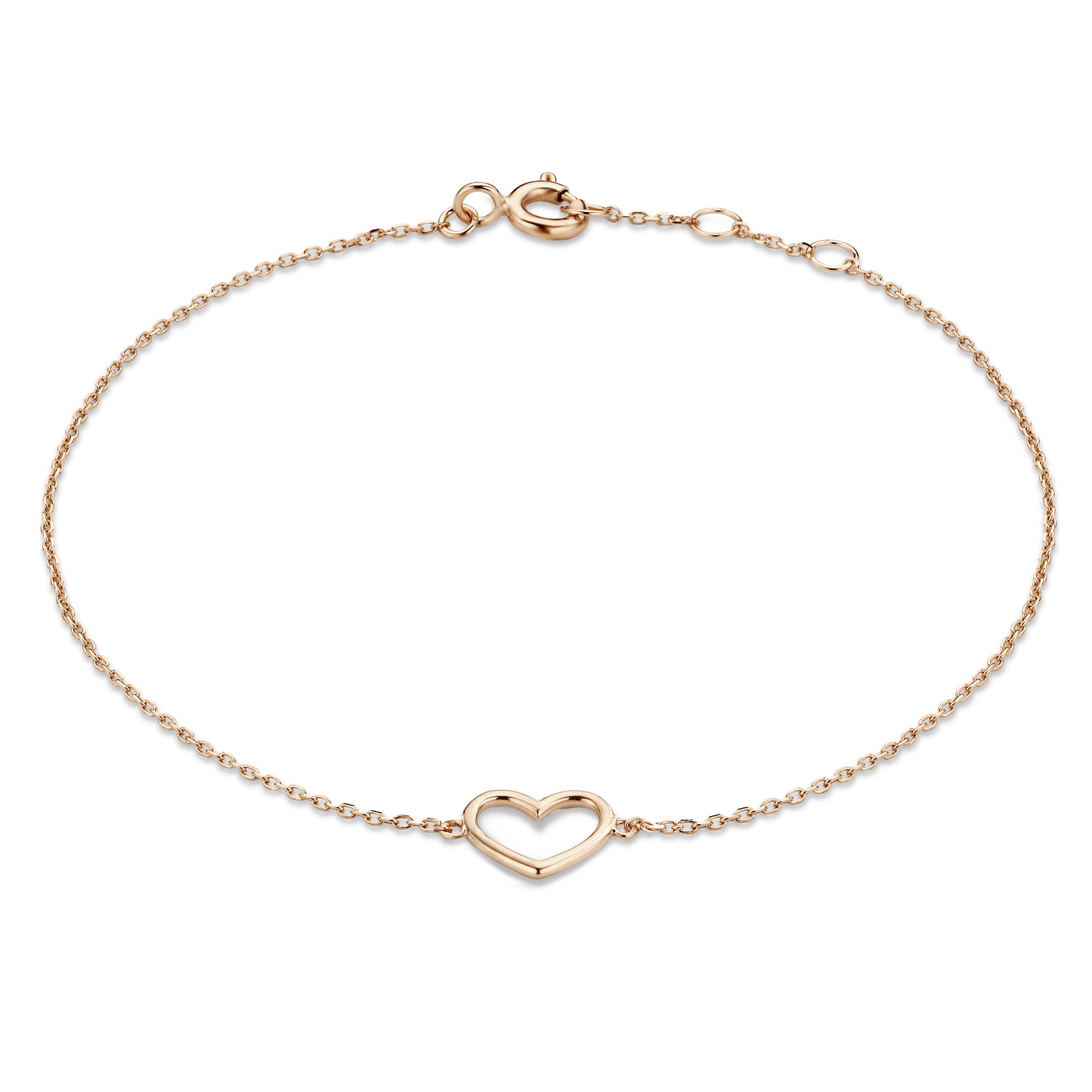 Isabel Bernard La Concorde Amore 14 Carat Rosegold BraceletwithHeart IB320043