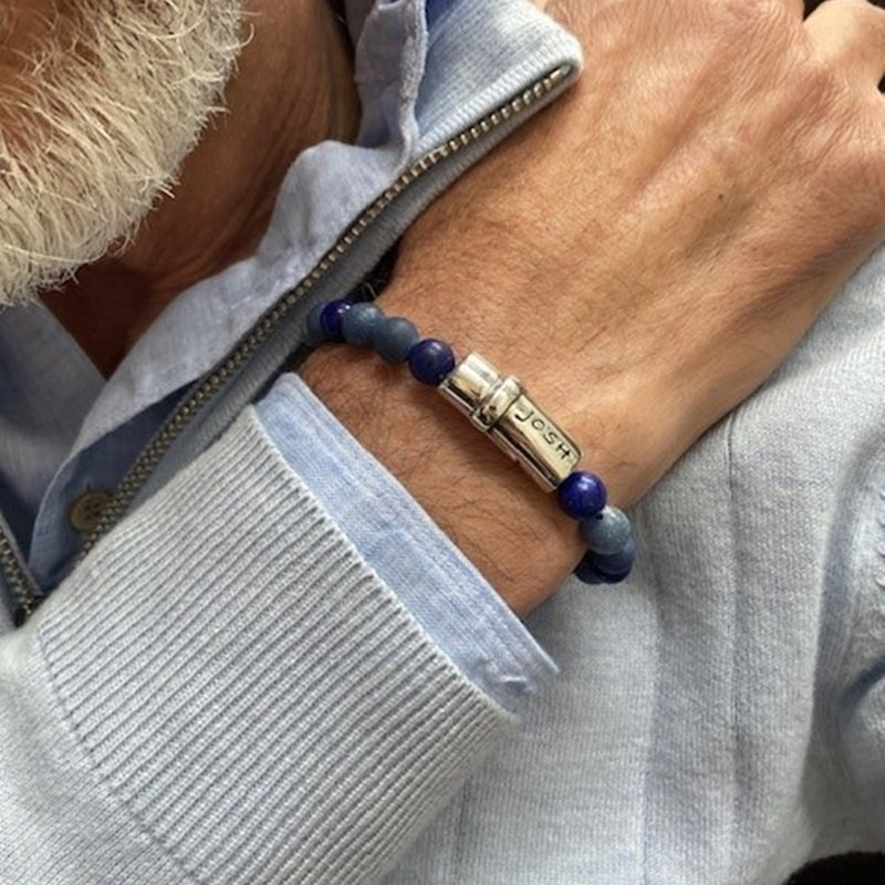 Josh Bracelet Bleu 09285-BRA-S/MIXBLUE/L-zoom-